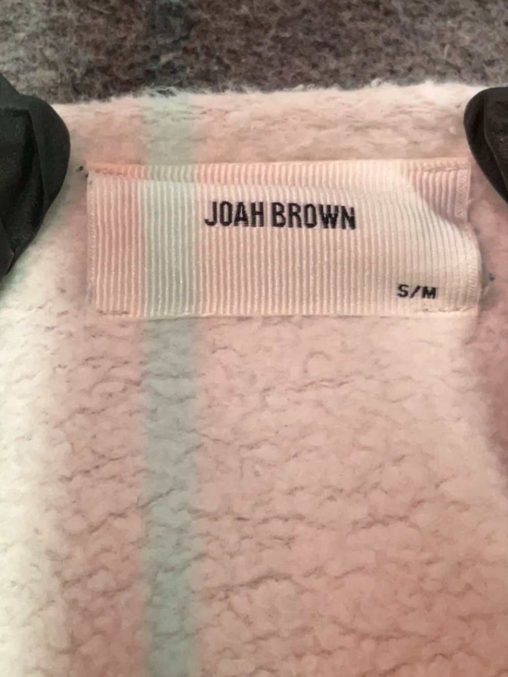 Joah Brown Oversized Off The Shoulder Sweatshirt S/M Pearl Grey - Picture 6 of 6